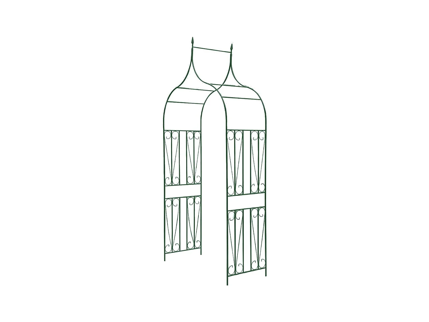 Arche de jardin Design de piquet plantes grimpantes Vert foncé