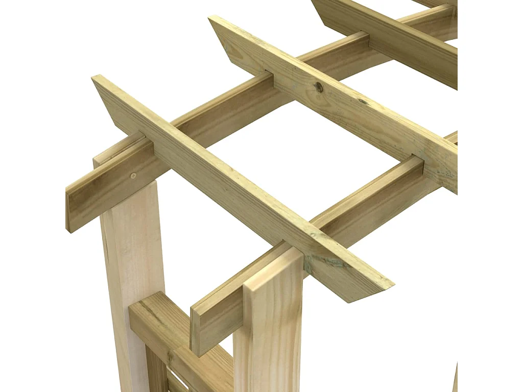 Arche en treillis 110x60x220 Bois de pin massif imprégné