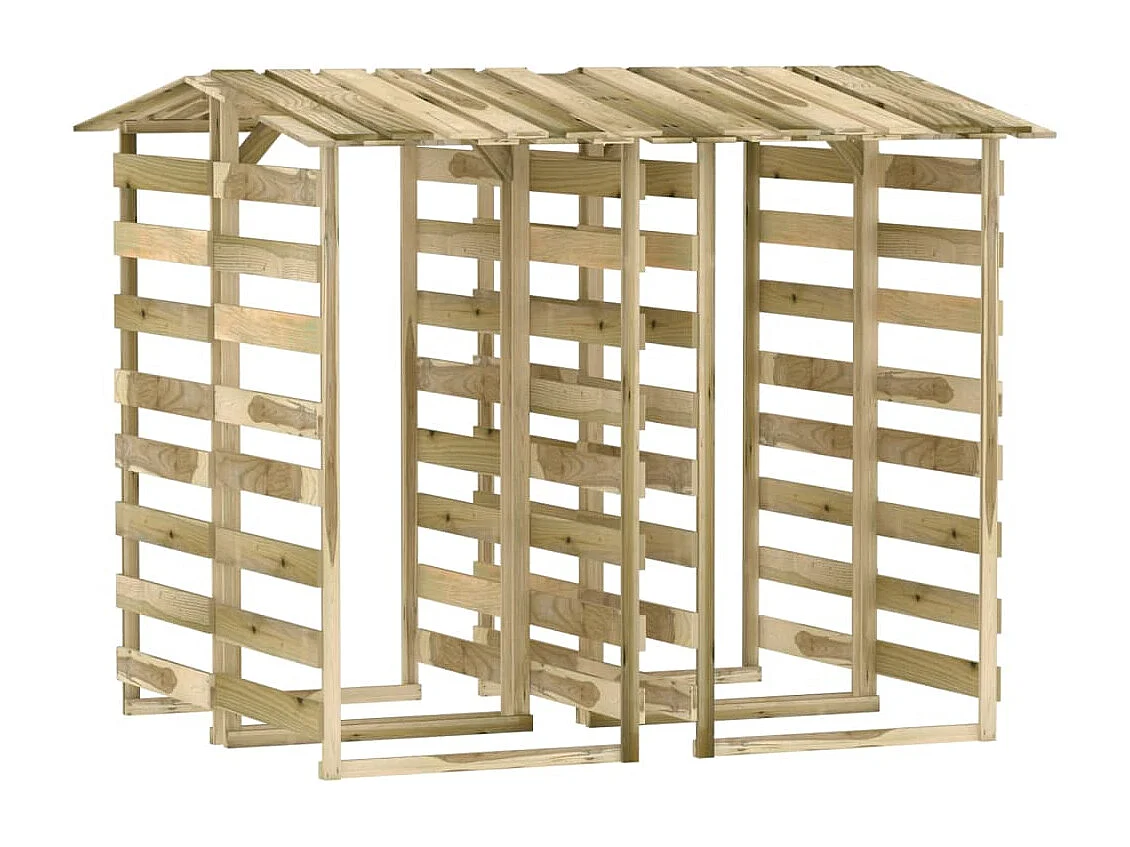 Pergolas avec toits 4 pcs 100x90x200 Bois de pin imprégné
