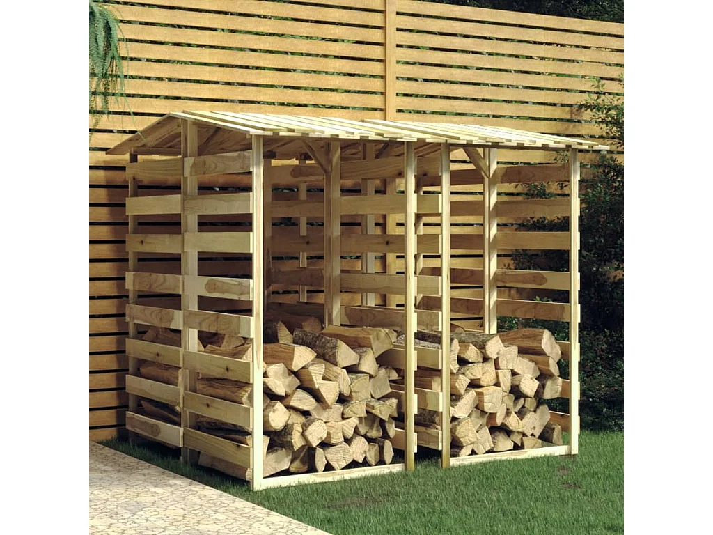 Pergolas avec toits 4 pcs 100x90x200 Bois de pin imprégné