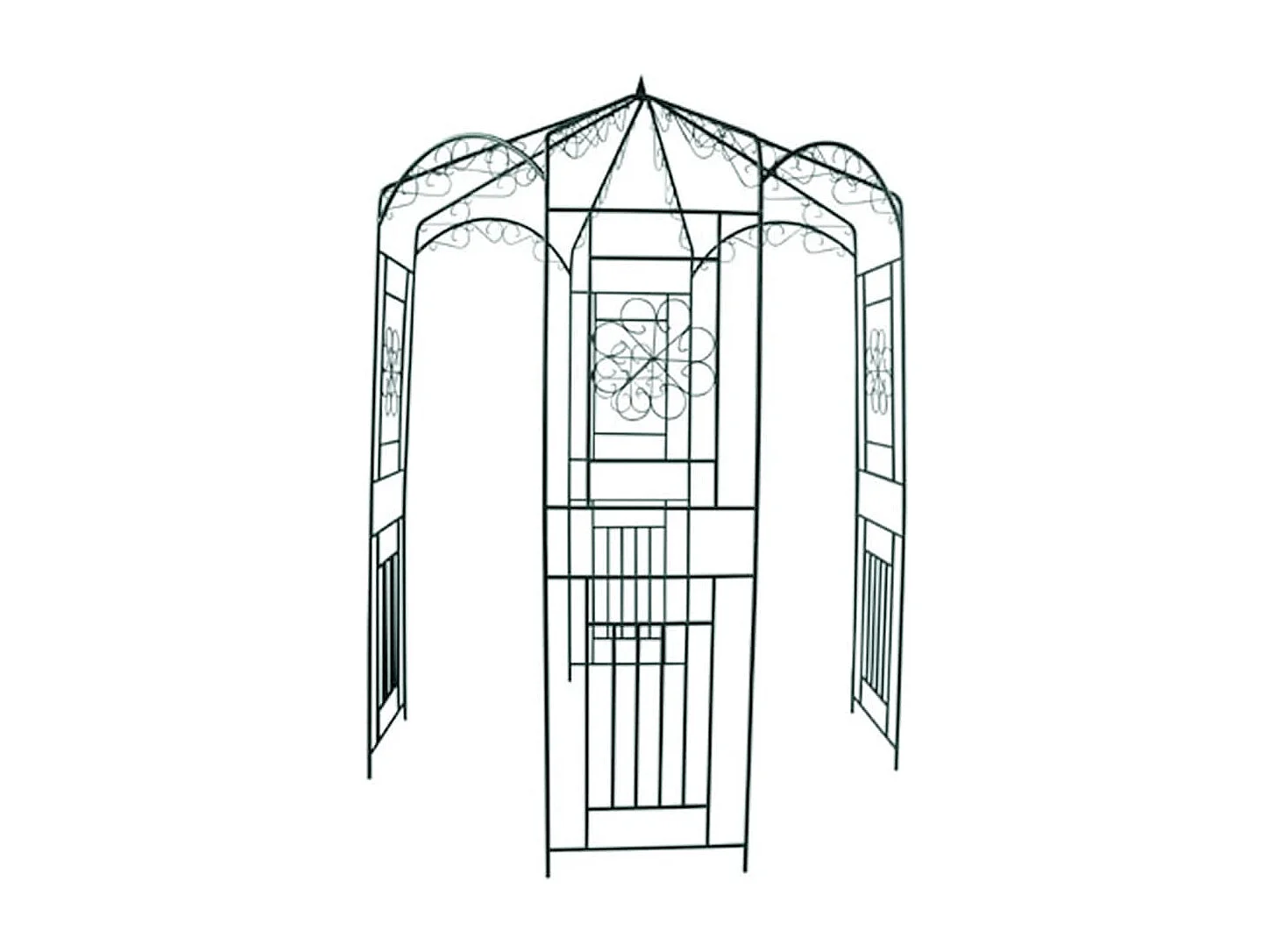 Voûte de jardin 250cm Vert foncé