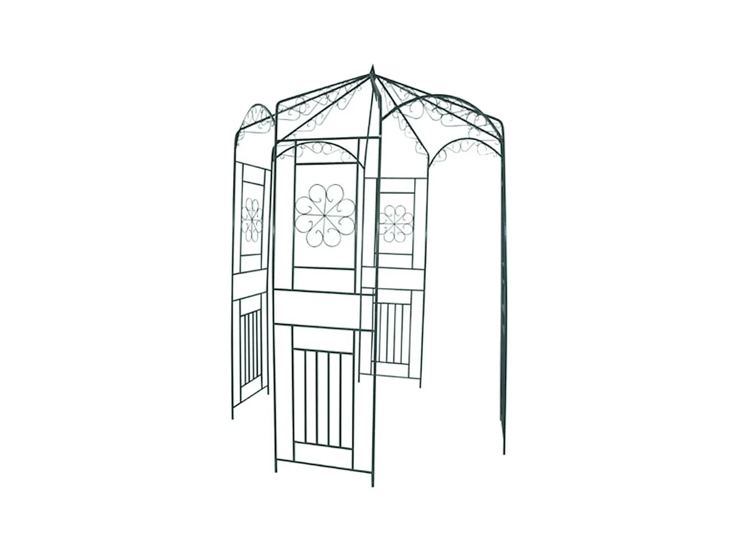Voûte de jardin 250cm Vert foncé