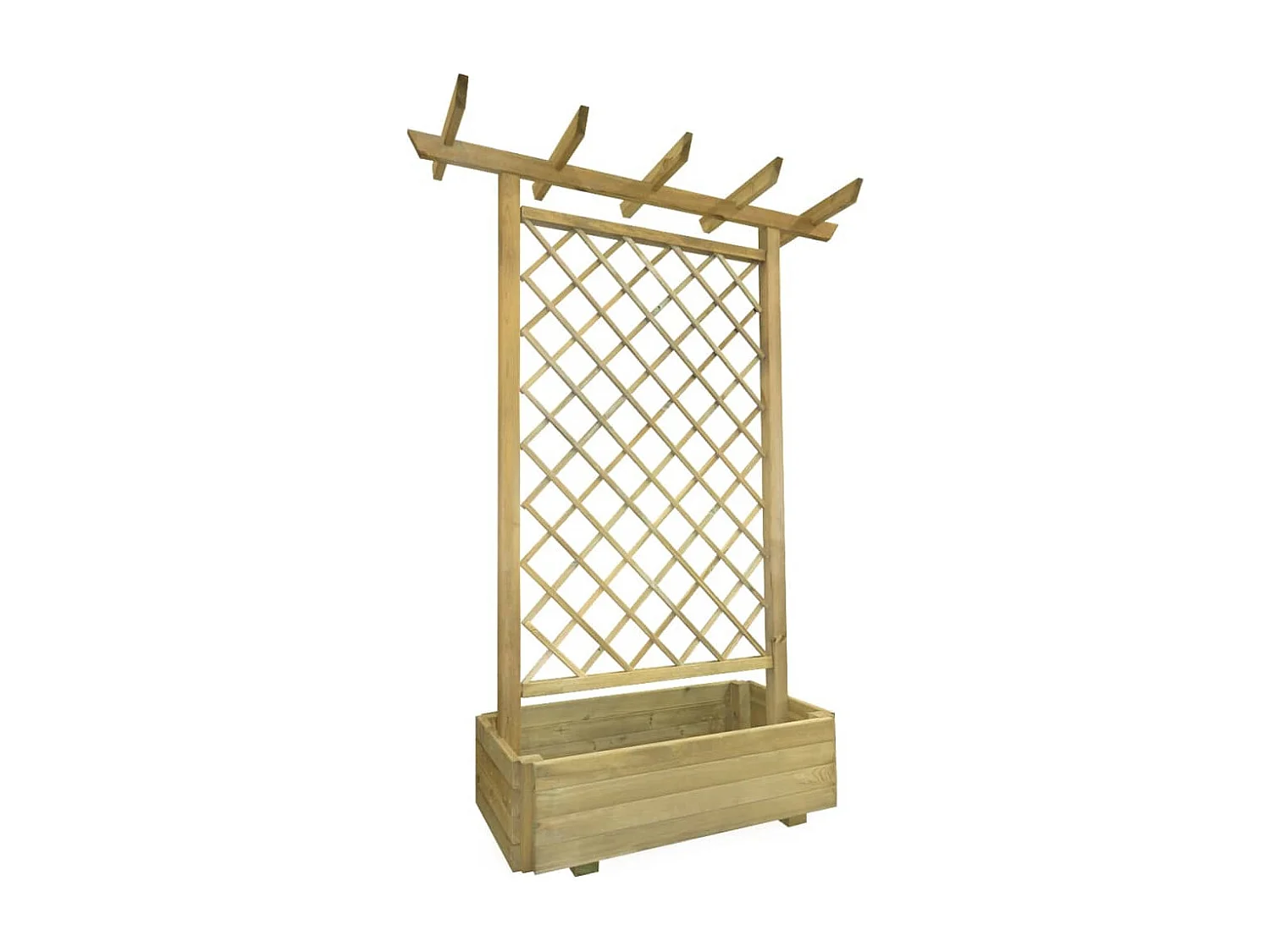 Jardinière pergola 162 x 56x204 Bois
