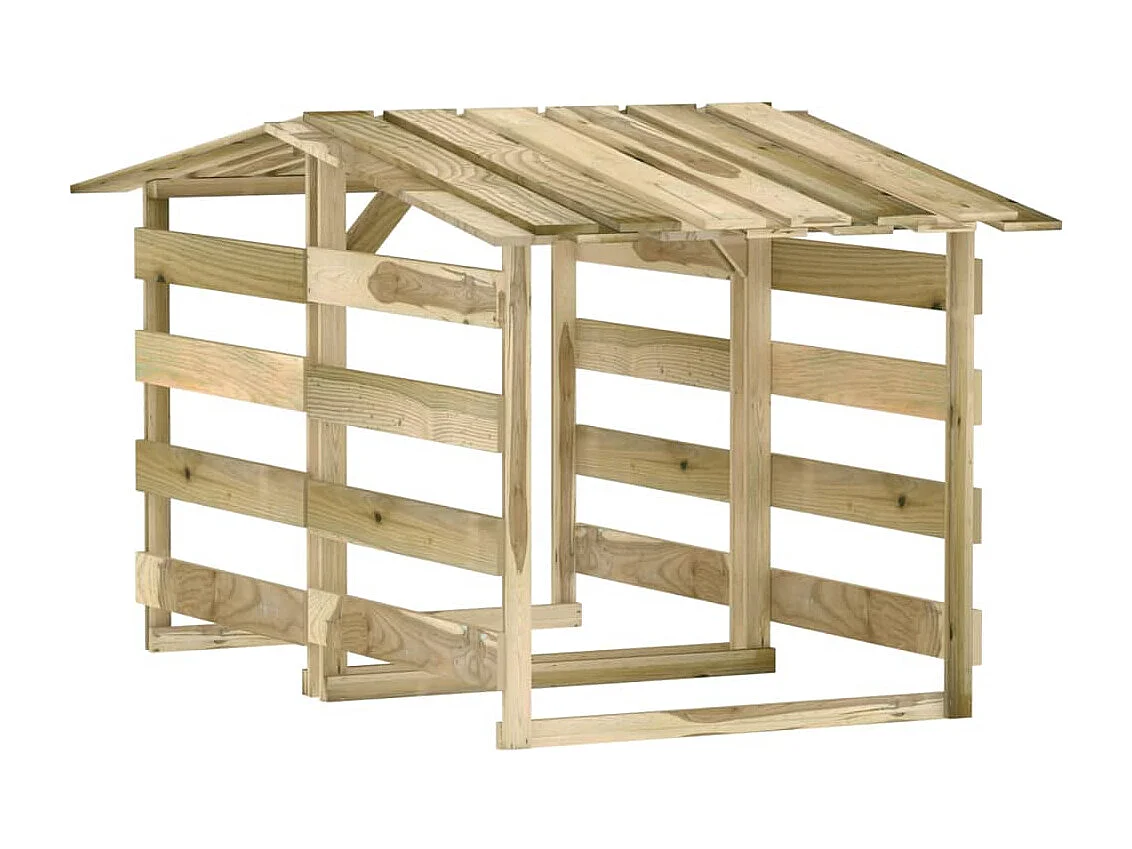 Pergolas avec toits 2 pcs 100x90x100 Bois de pin imprégné