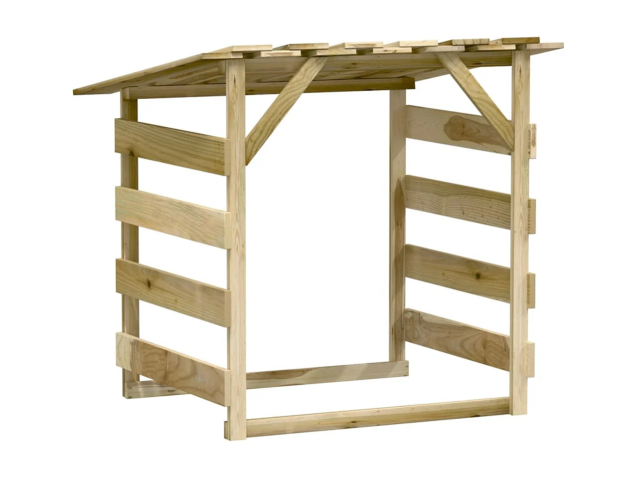 Pergolas avec toits 2 pcs 100x90x100 Bois de pin imprégné