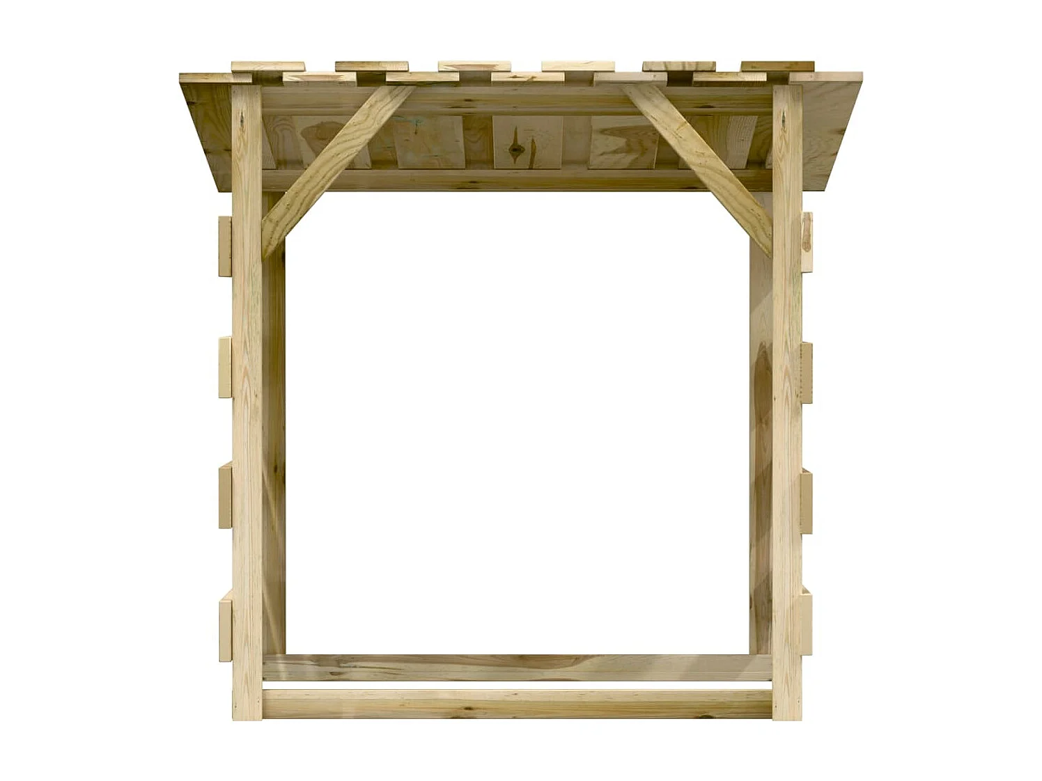Pergolas avec toits 2 pcs 100x90x100 Bois de pin imprégné