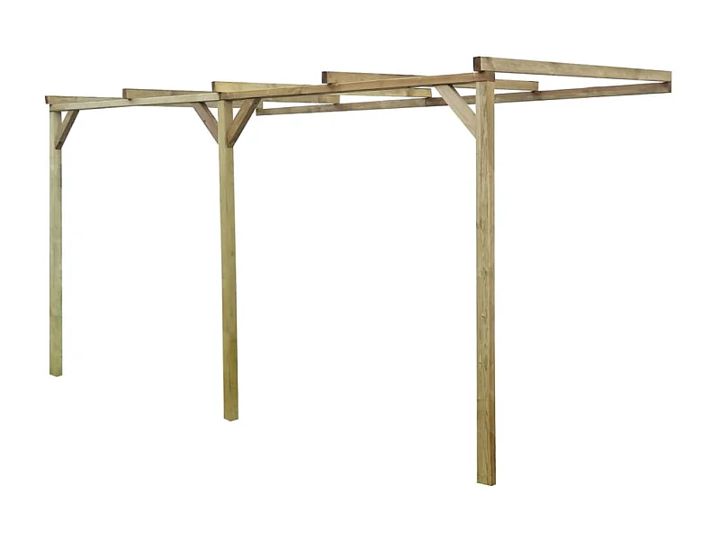 Pergola à appentis 2 x 4 x 2,2 m Bois