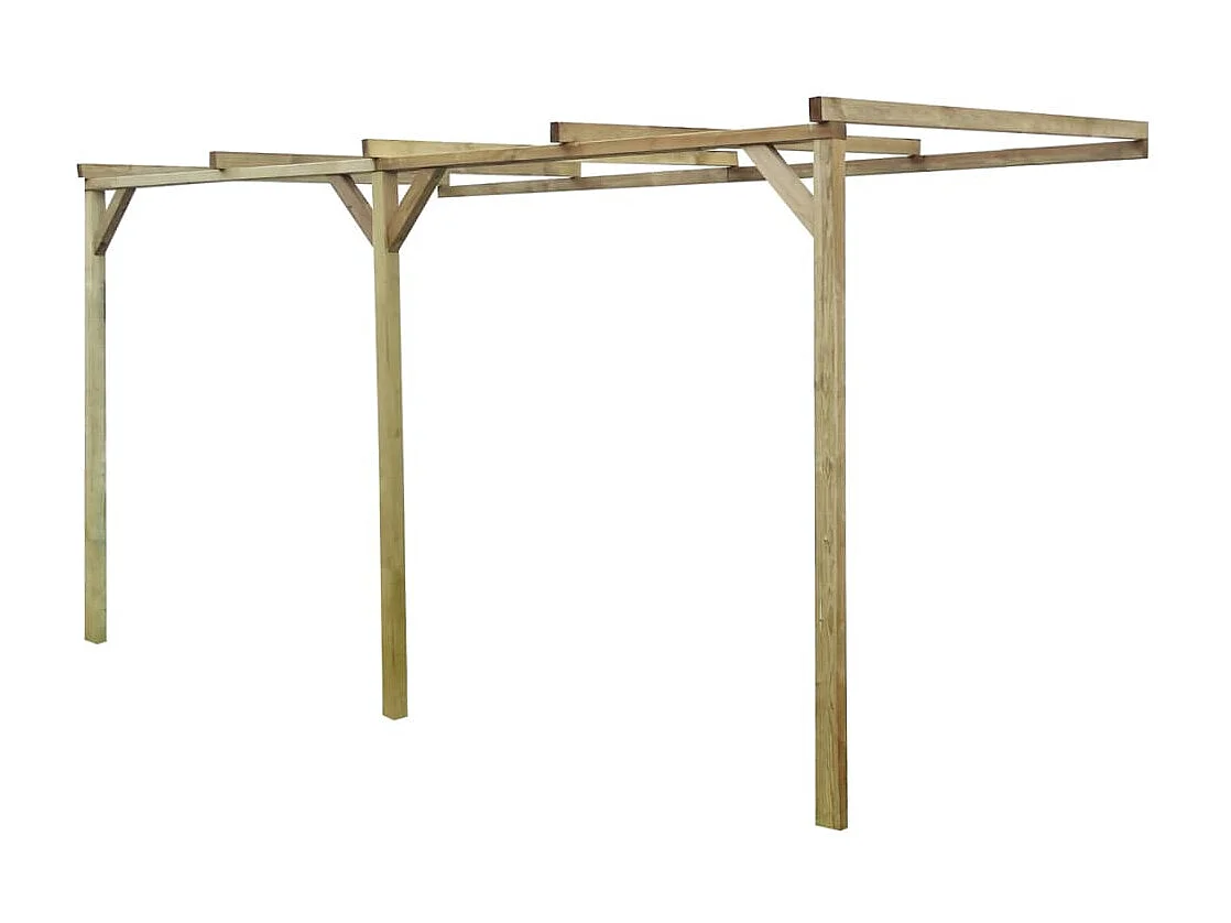 Pergola à appentis 2 x 4 x 2,2 m Bois
