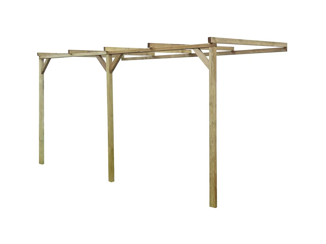 Pergola à appentis 2 x 4 x 2,2 m Bois