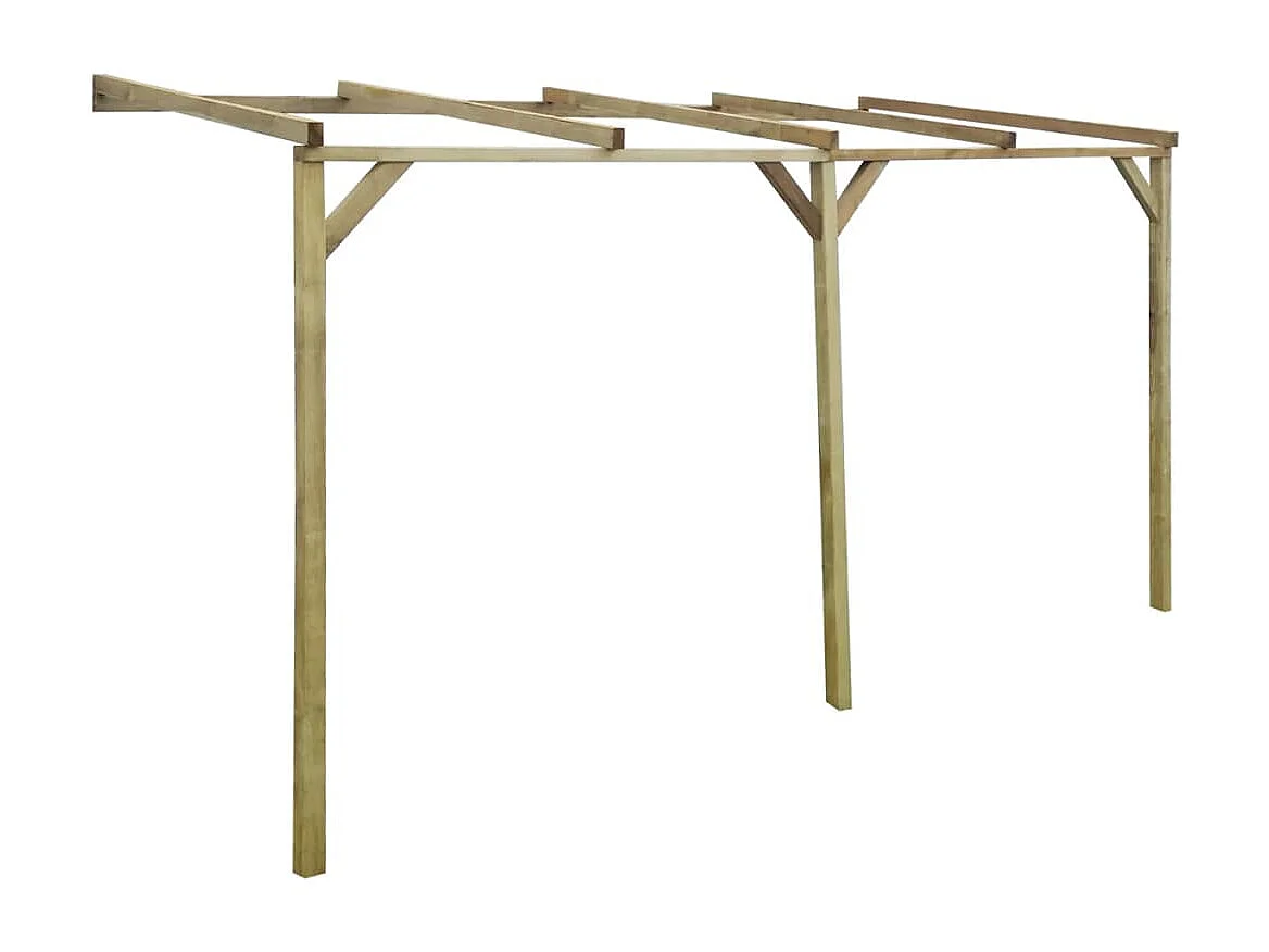 Pergola à appentis 2 x 4 x 2,2 m Bois