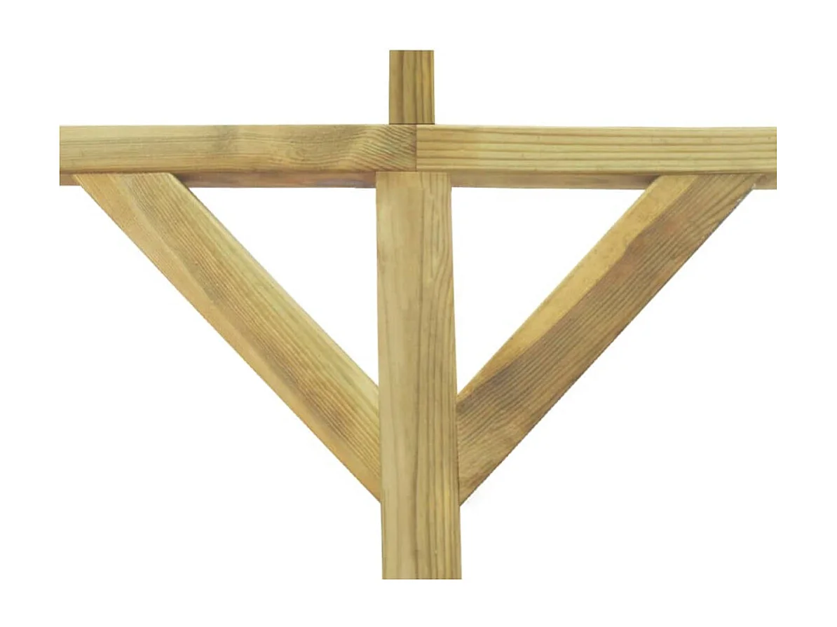 Pergola à appentis 2 x 4 x 2,2 m Bois