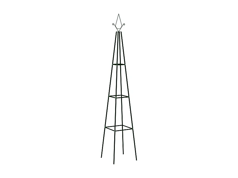 Supports plantes grimpantes 2 pcs Vert foncé 35x35x195 Fer