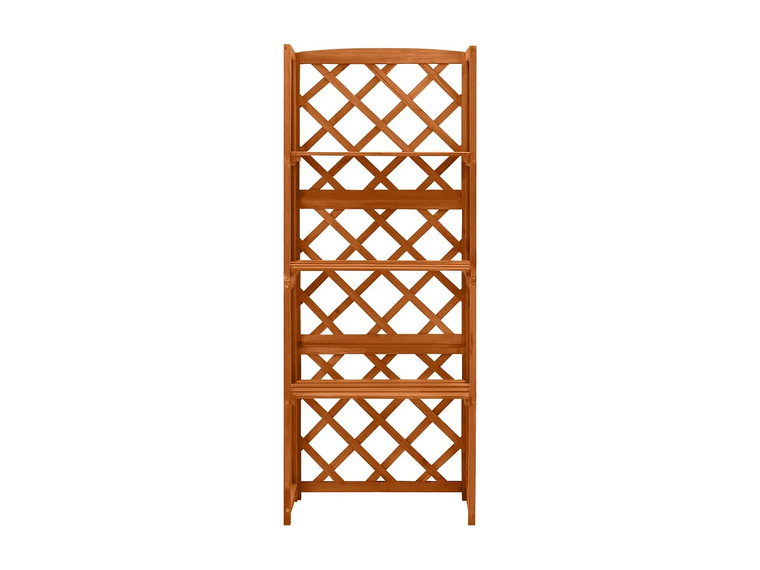 Treillis avec étagères 55x30x140 Bois de sapin massif