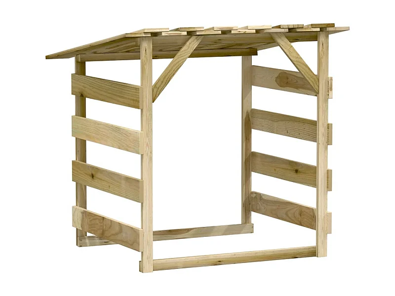 Pergola avec toit 100x90x100 Bois de pin imprégné