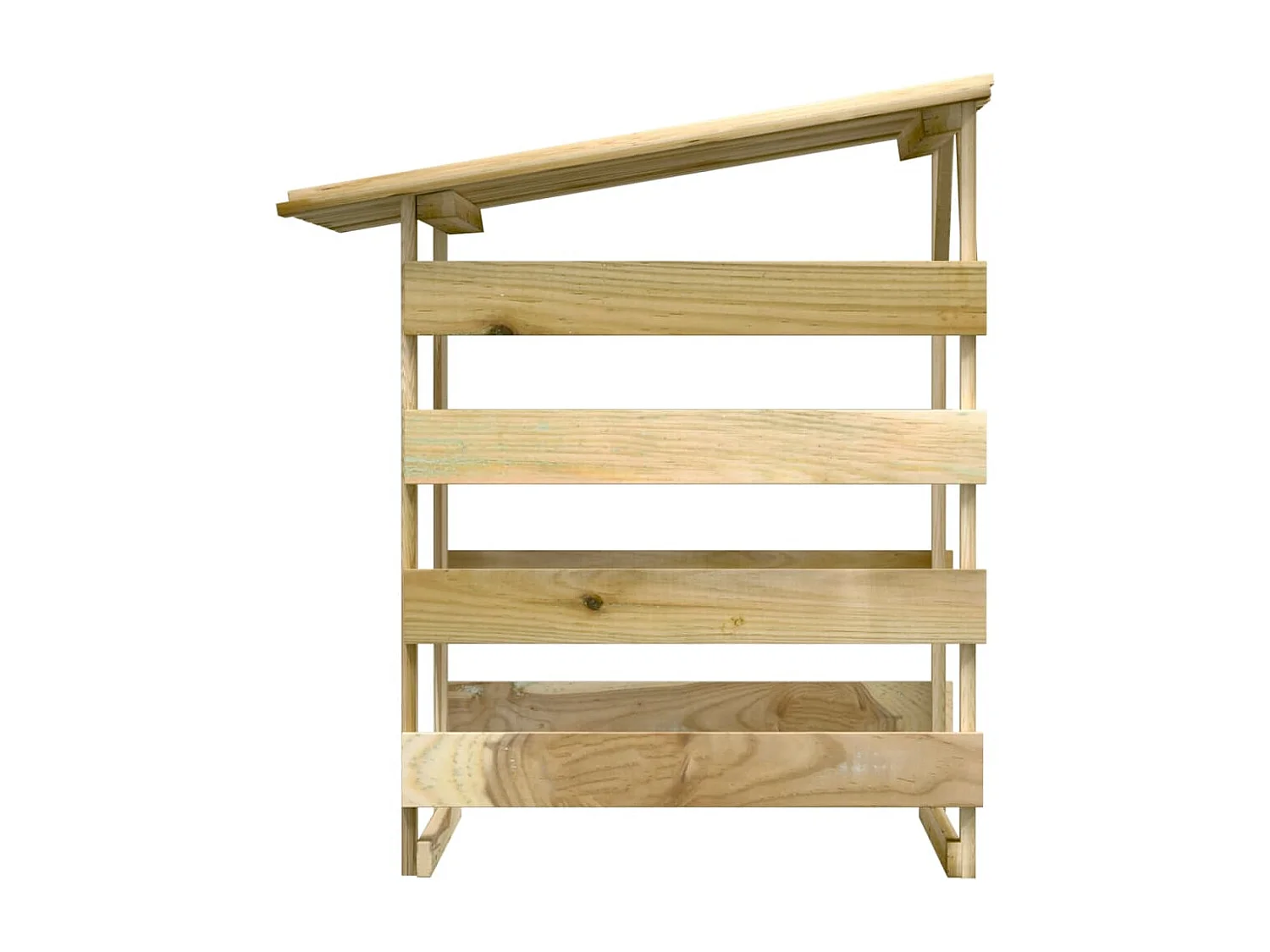 Pergola avec toit 100x90x100 Bois de pin imprégné