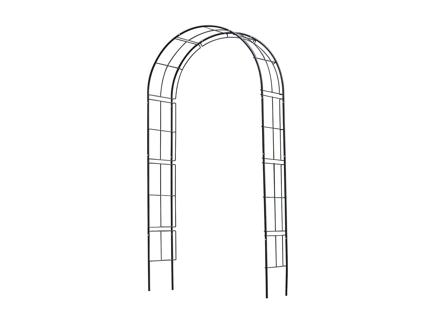 Arche de jardin en métal noir Nature Jardo