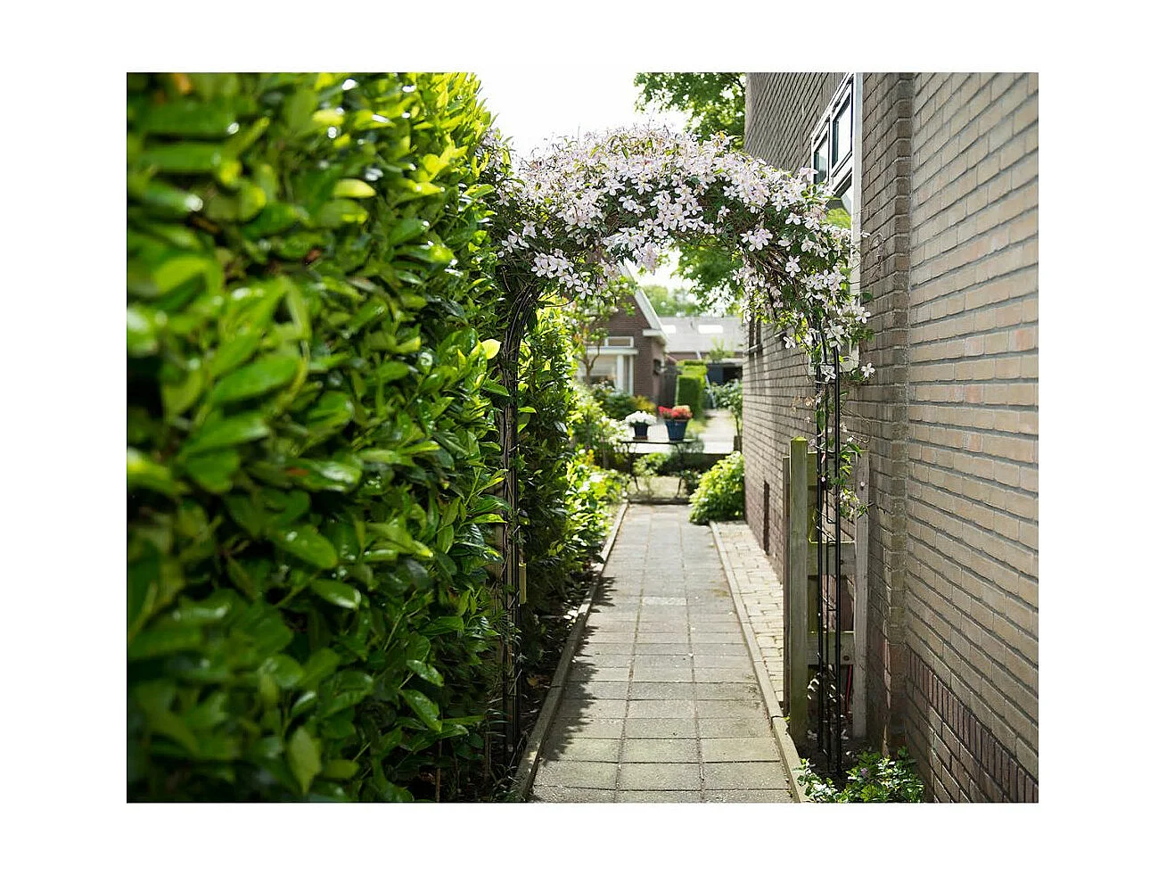 Arche de jardin en métal noir Nature Jardo