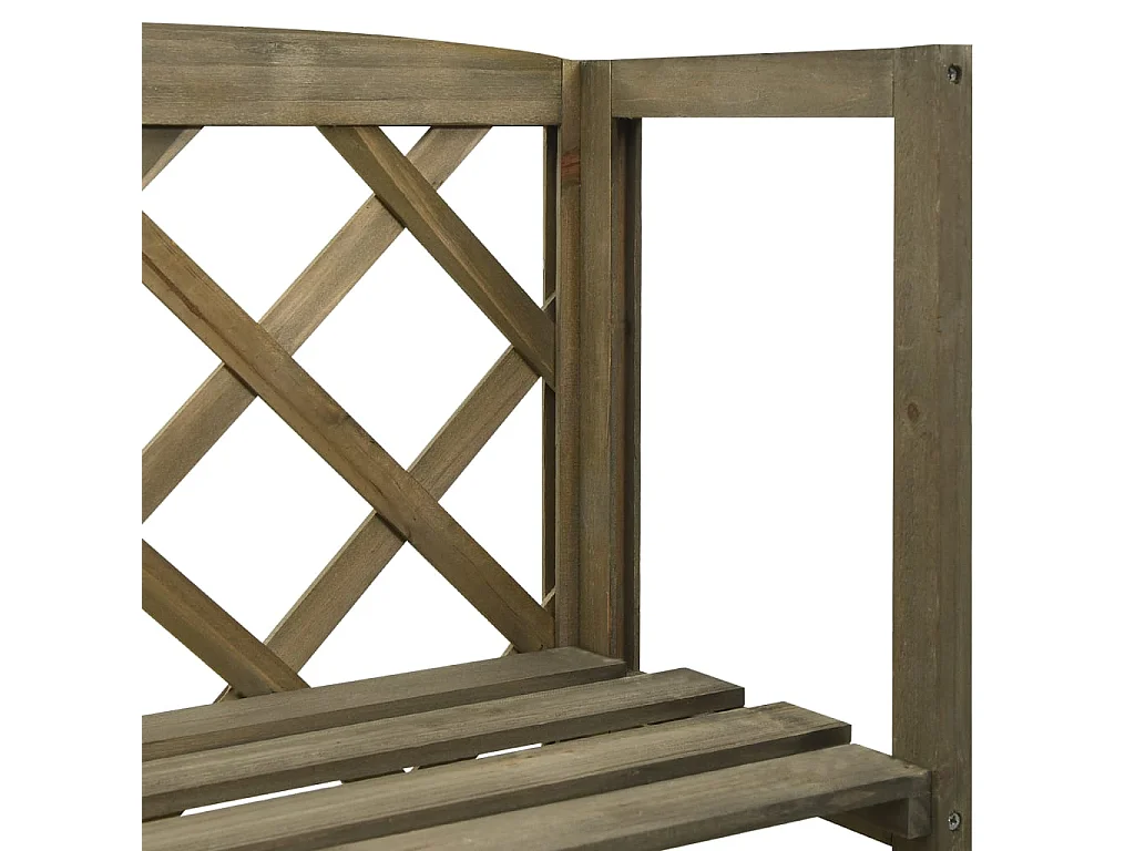 Treillis avec étagères Gris 55x30x140 Bois de sapin massif