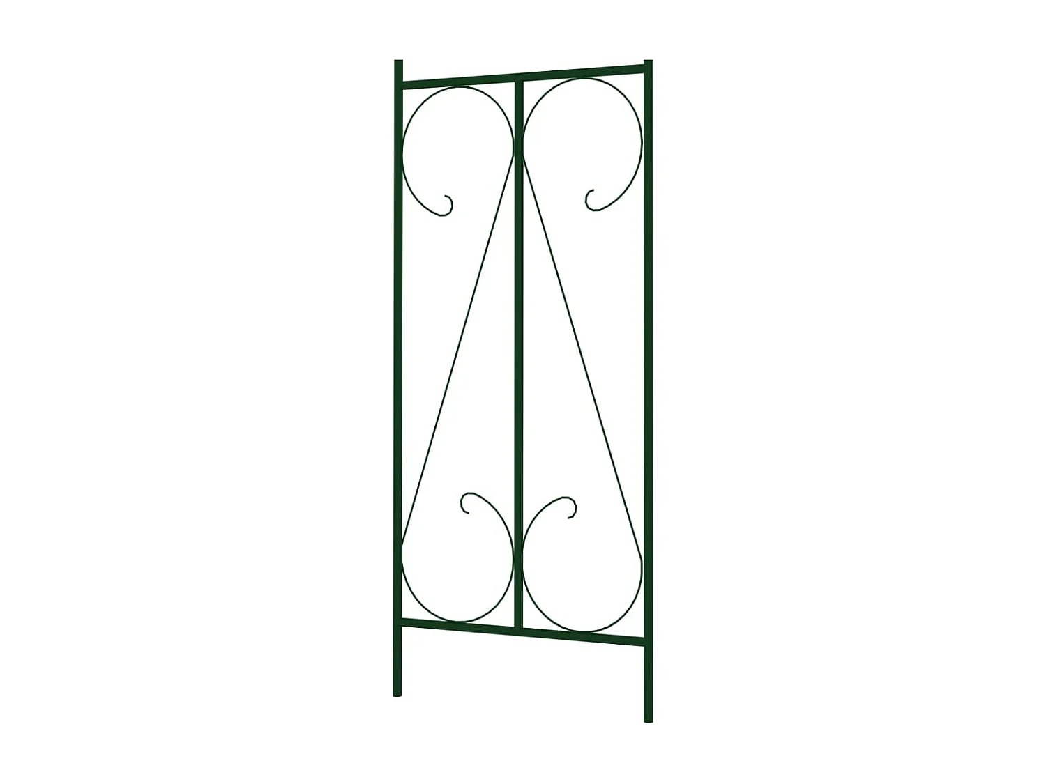 Voûte de jardin Vert foncé 120x38x258 Fer