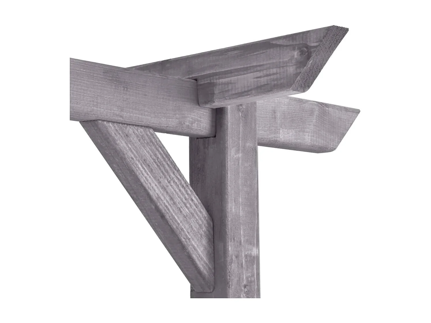 Pergola de jardin Gris 200x40x205 Bois de pin imprégné