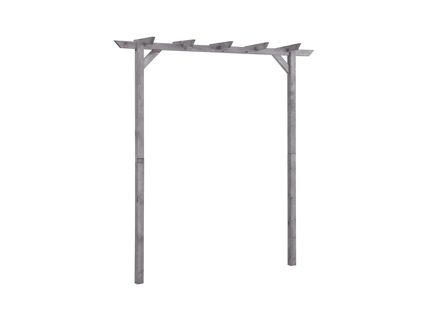 Pergola de jardin Gris 200x40x205 Bois de pin imprégné
