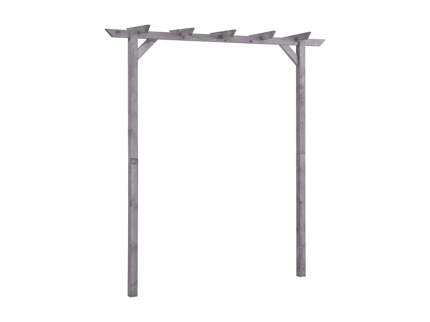 Pergola de jardin Gris 200x40x205 Bois de pin imprégné