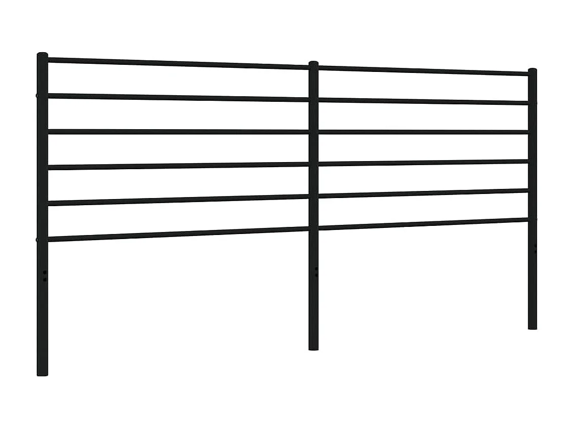 Tête de lit métal noir 193cm