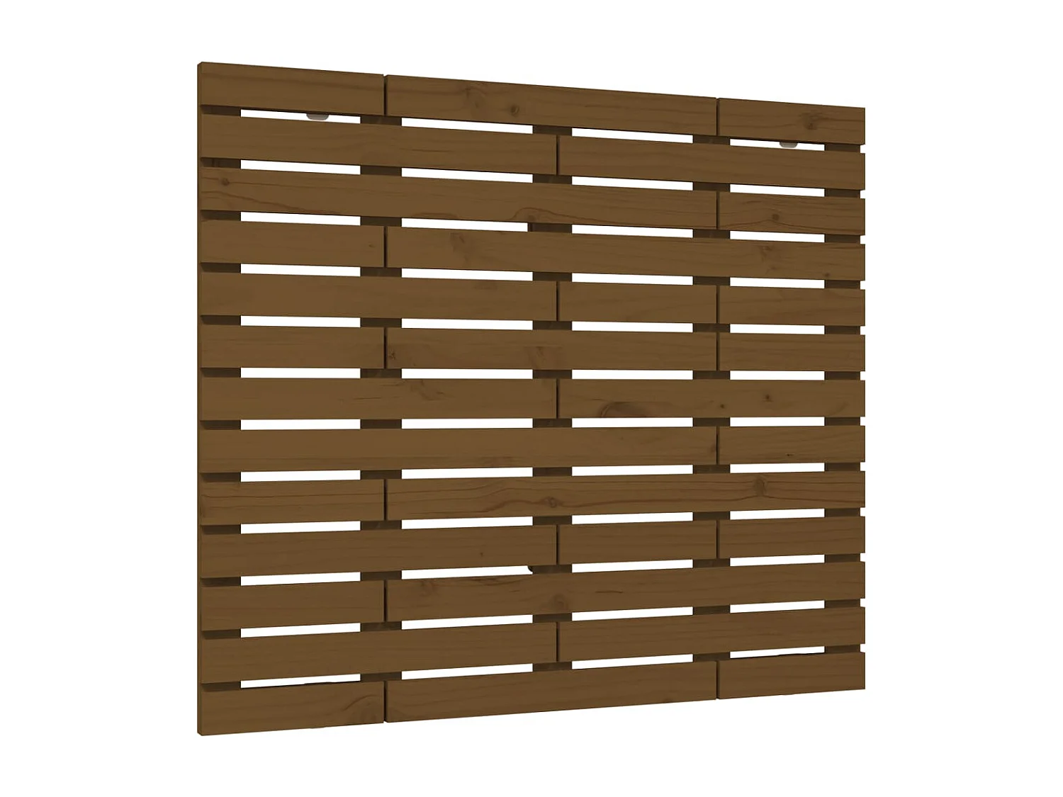 Tête de lit murale Marron miel 146x3x91,5 Bois massif de pin