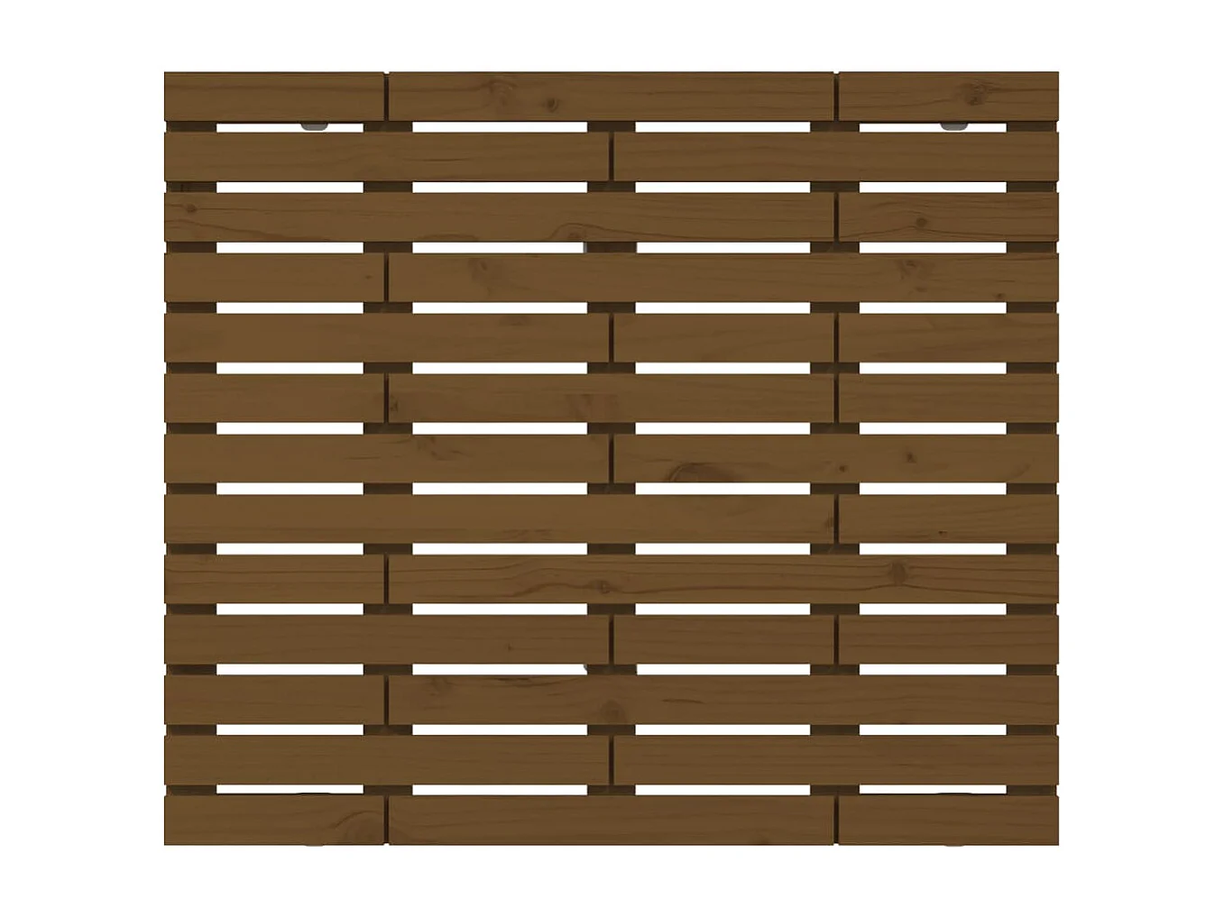 Tête de lit murale Marron miel 146x3x91,5 Bois massif de pin