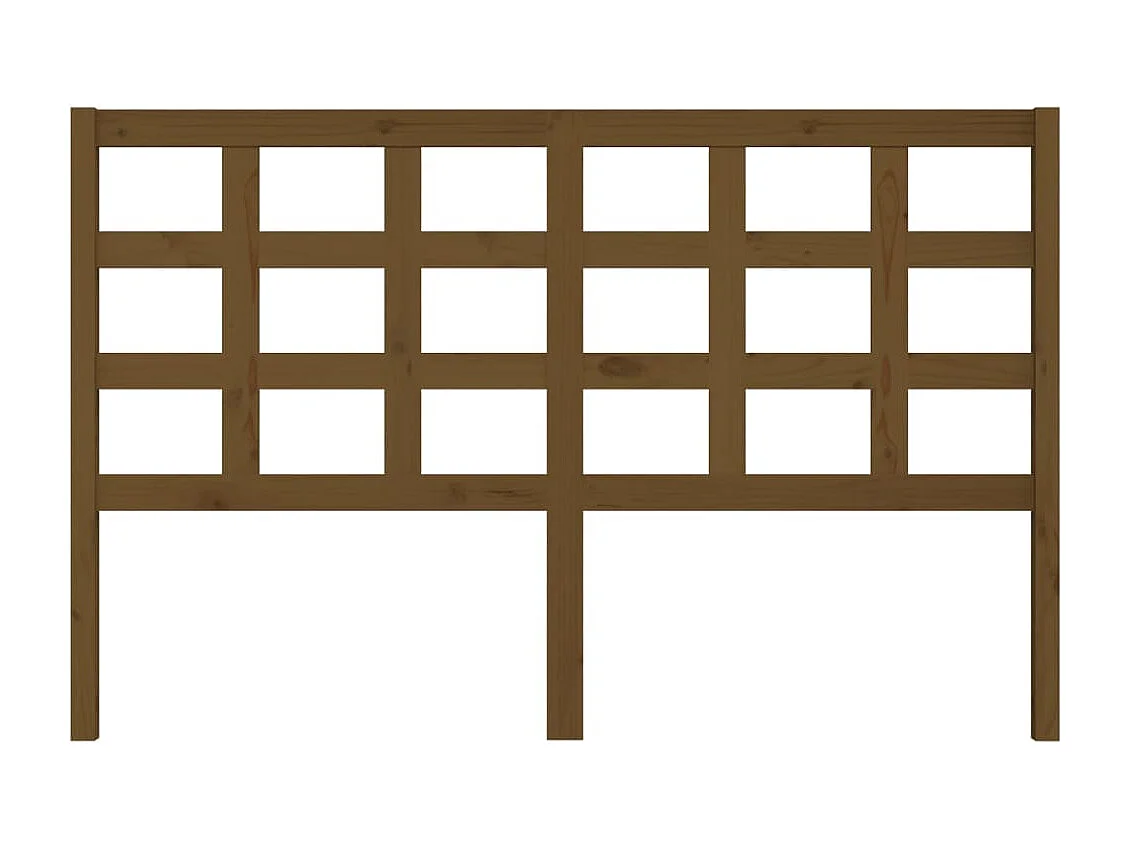 Tête de lit Marron miel 156x4x100 Bois massif de pin 2