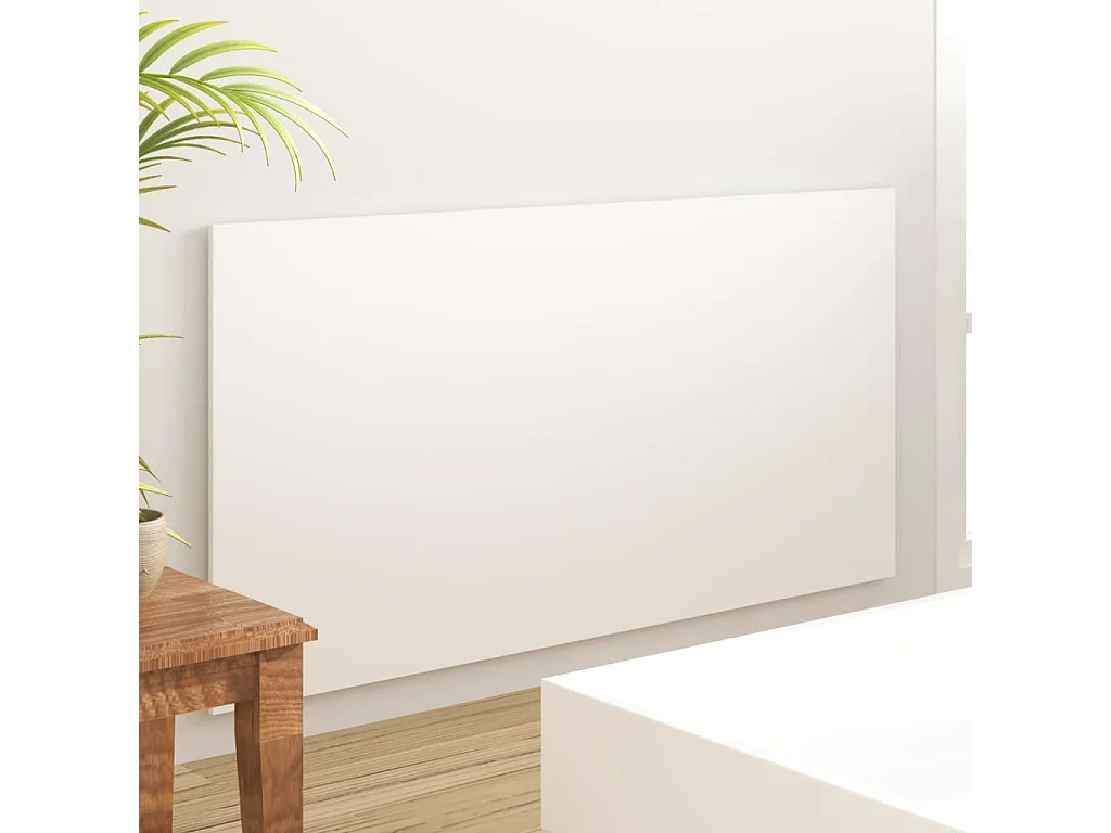 Tête de lit Blanc 160x1,5x80 Bois d'ingénierie