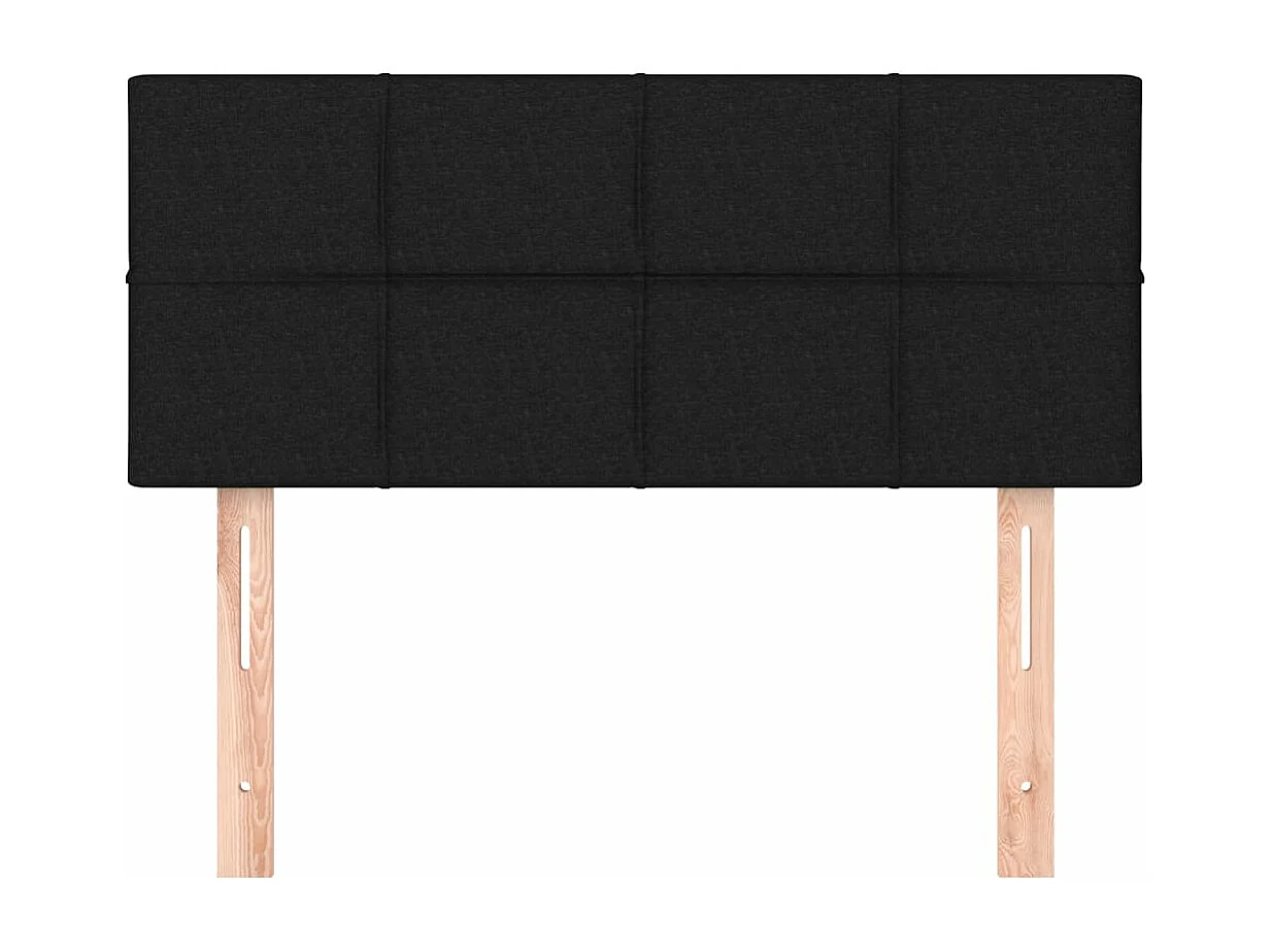 Tête de lit Noir 100x5x78-88 Tissu
