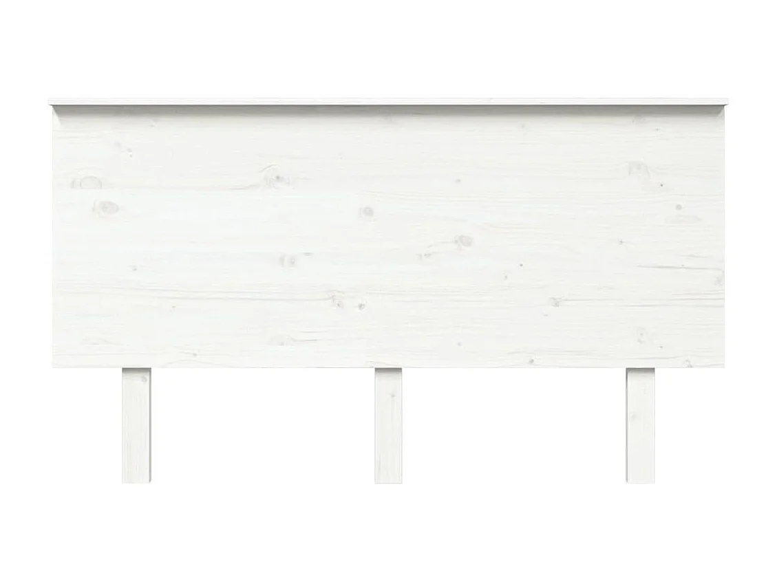Tête de lit Blanc 144x6x82,5 Bois massif de pin