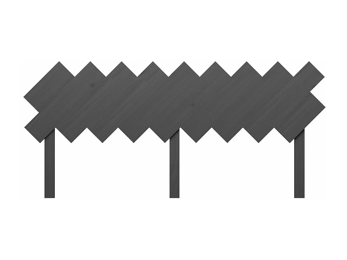 Tête de lit Gris 178x3x80,5 Bois massif de pin