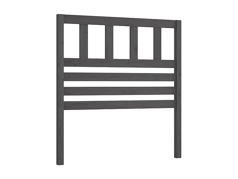 Tête de lit Gris 81x4x100 Bois massif de pin Kalio