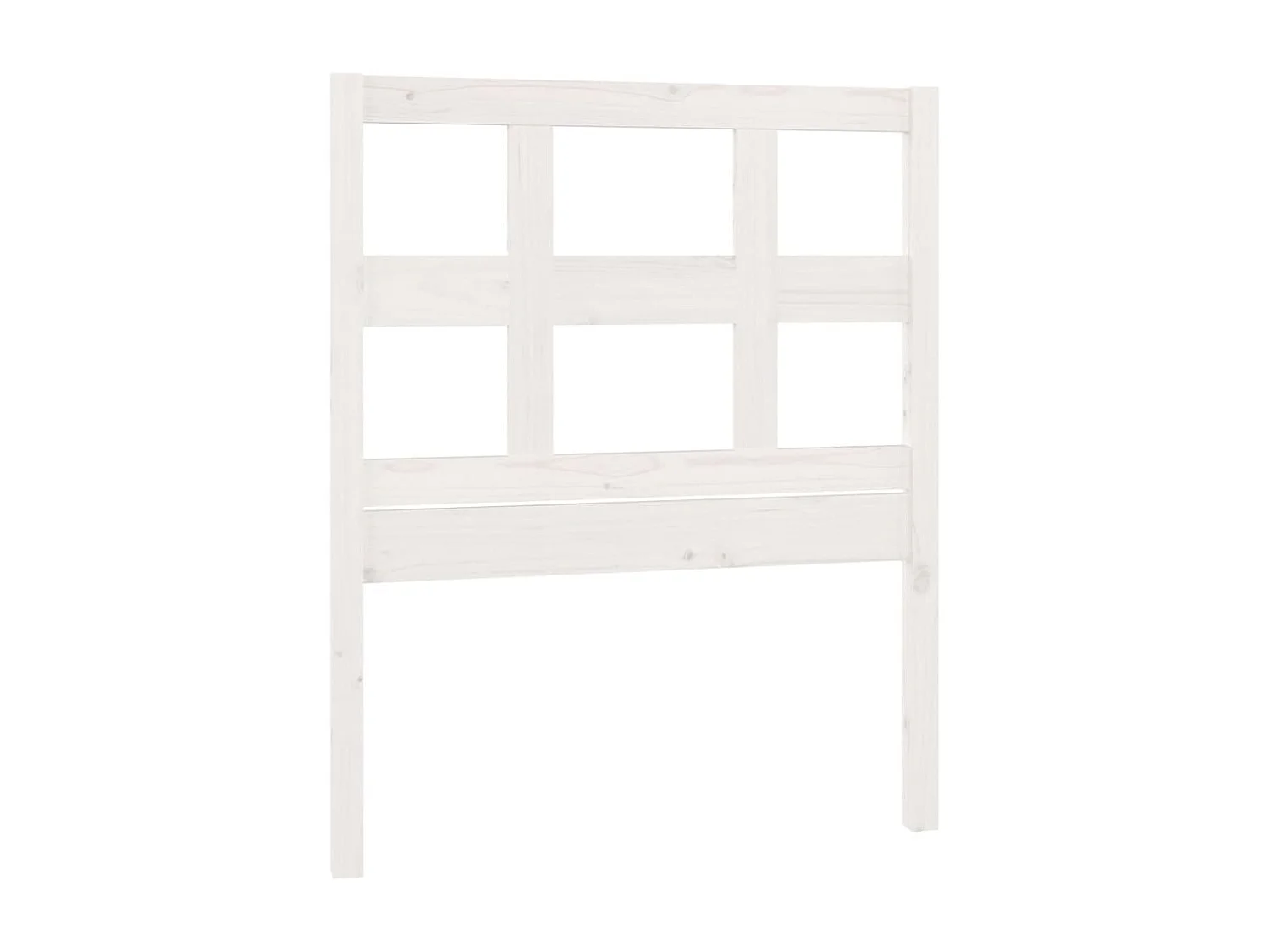 Tête de lit Blanc 80,5x4x100 Bois massif de pin