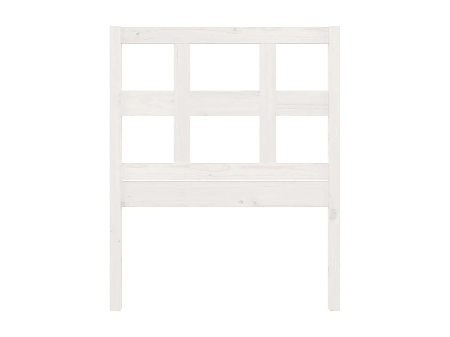 Tête de lit Blanc 80,5x4x100 Bois massif de pin