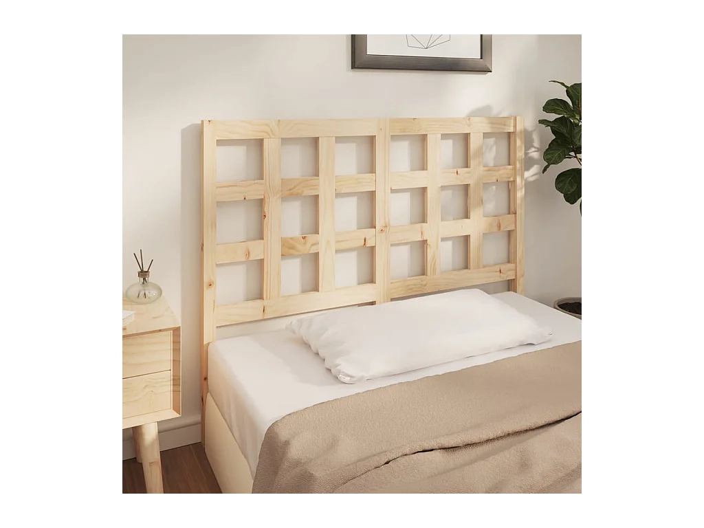 Tête de lit 125,5x4x100 Bois massif de pin 4