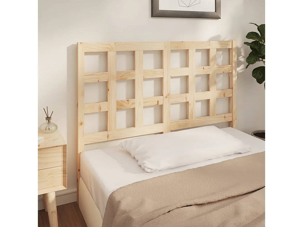 Tête de lit 125,5x4x100 Bois massif de pin 4