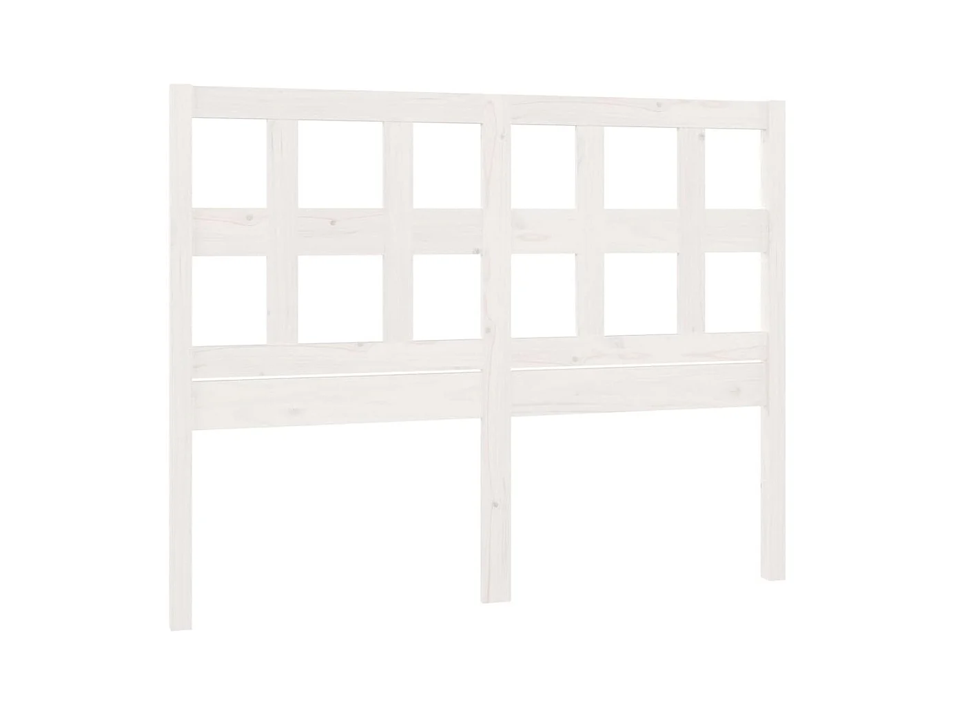 Tête de lit Blanc 185,5x4x100 Bois massif de pin