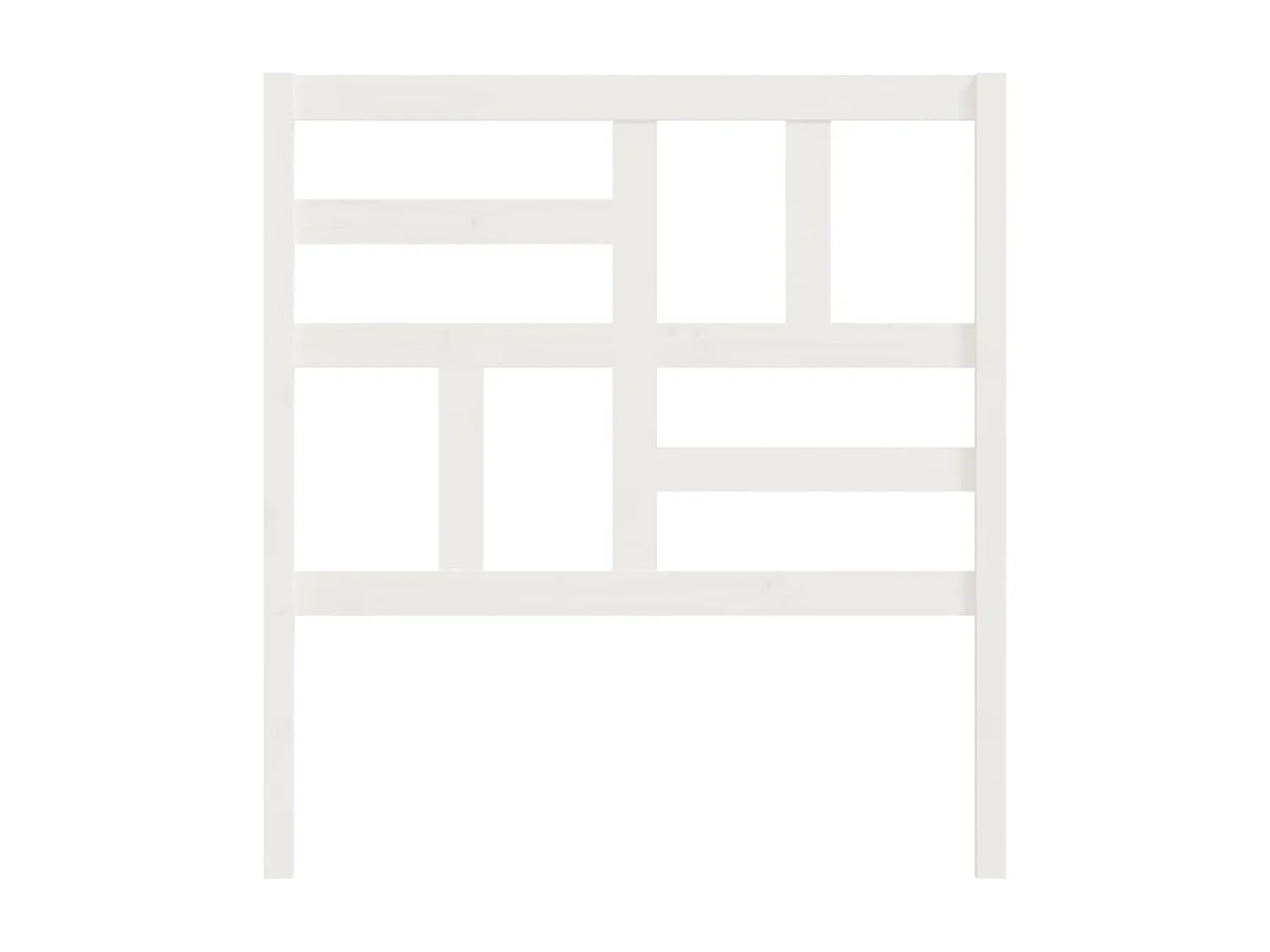 Tête de lit Blanc 81x4x104 Bois massif de pin