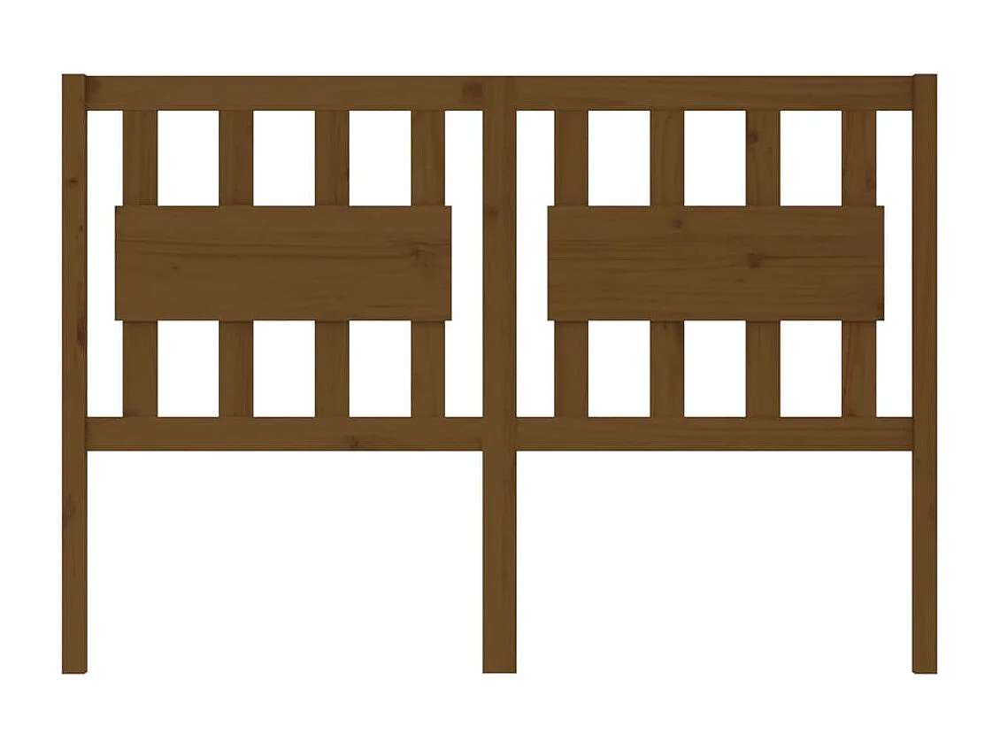 Tête de lit Marron miel 125,5x4x100 Bois massif de pin