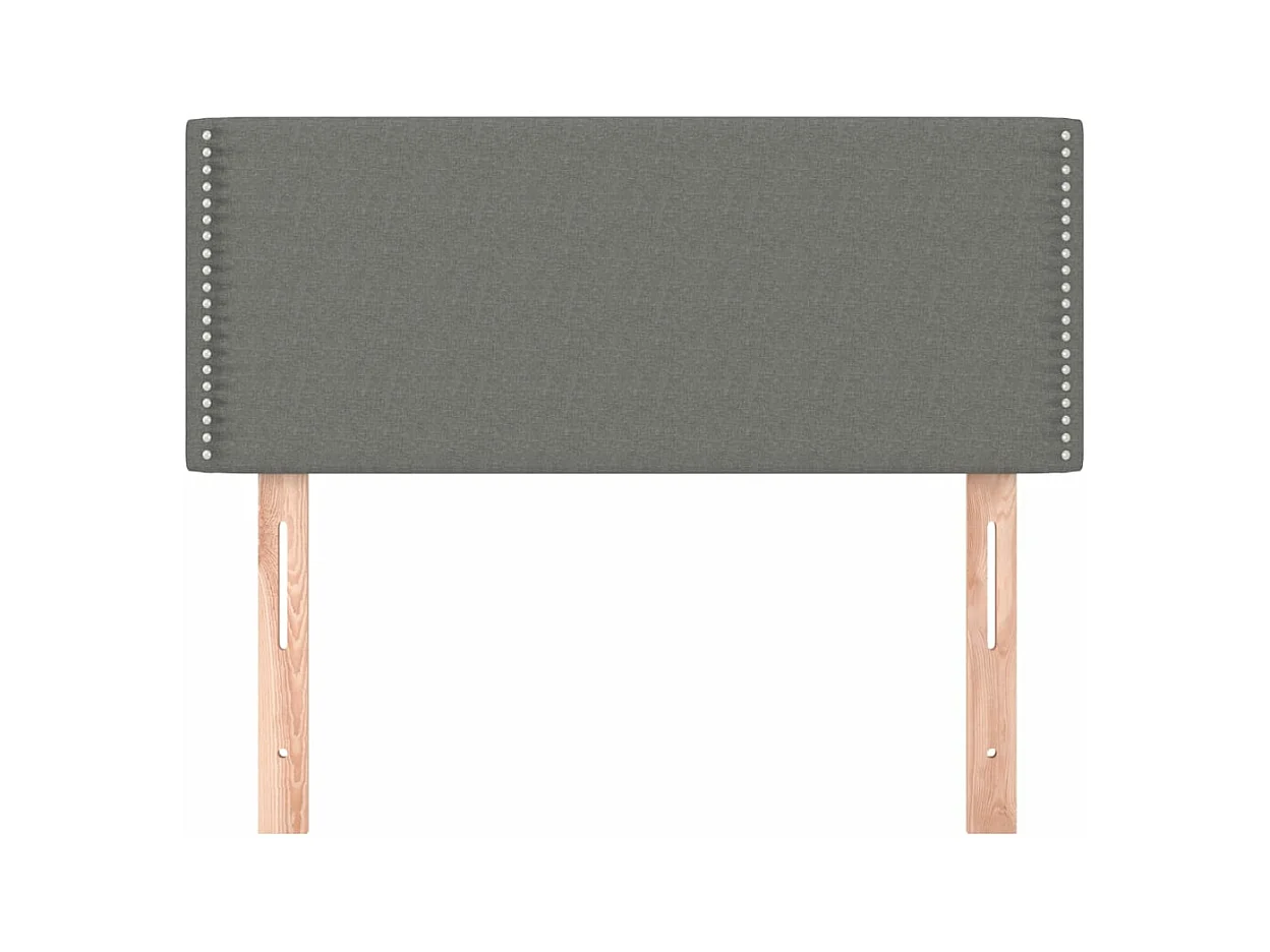 Tête de lit Gris foncé 100x5x78-88 Tissu