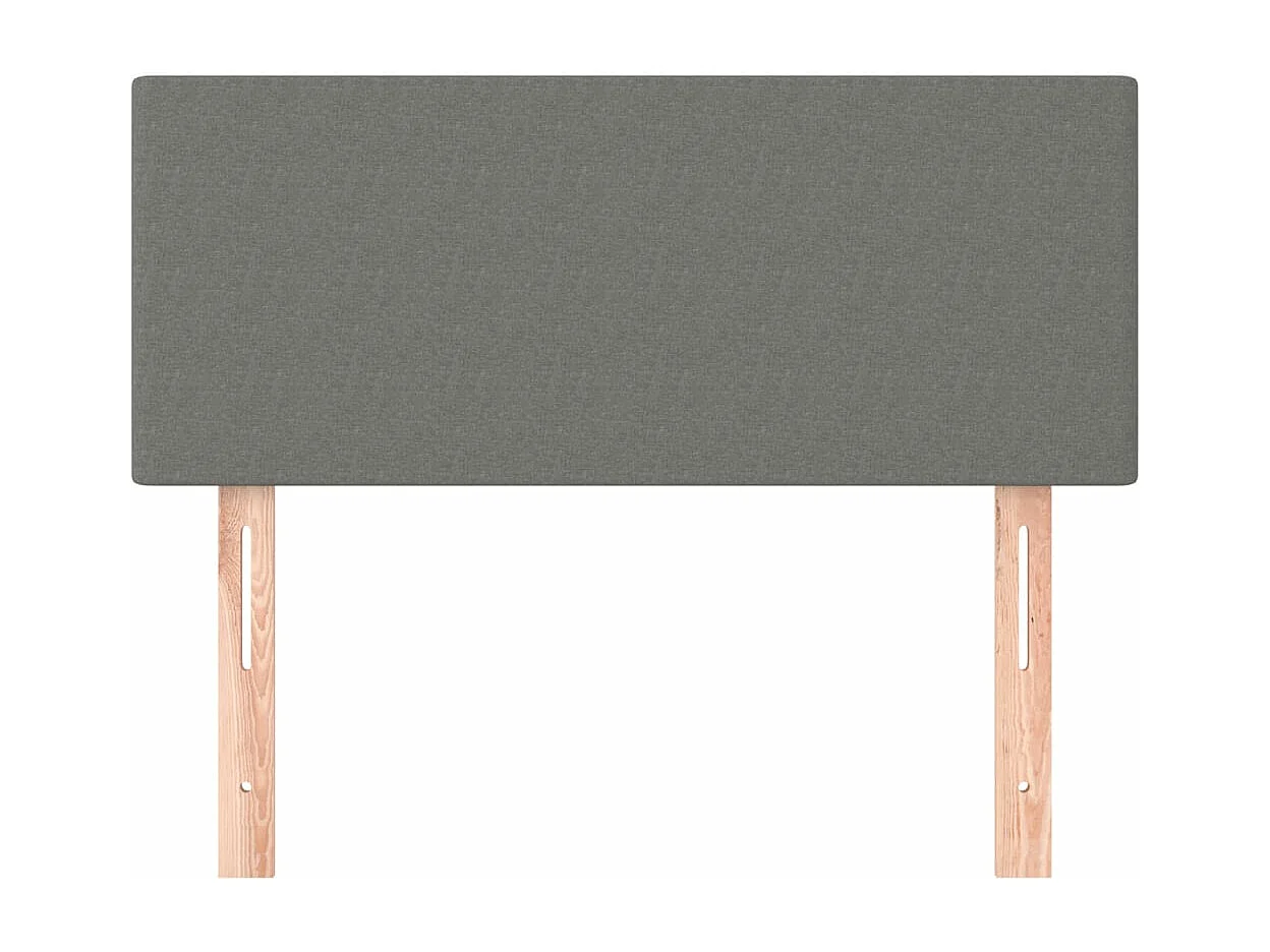 Tête de lit Gris foncé 100x5x78-88 Tissu 2