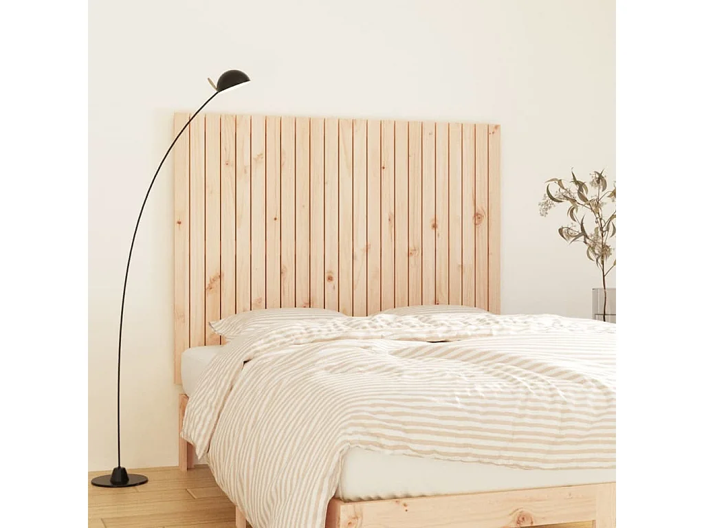 Tête de lit murale 146,5x3x110 Bois massif de pin