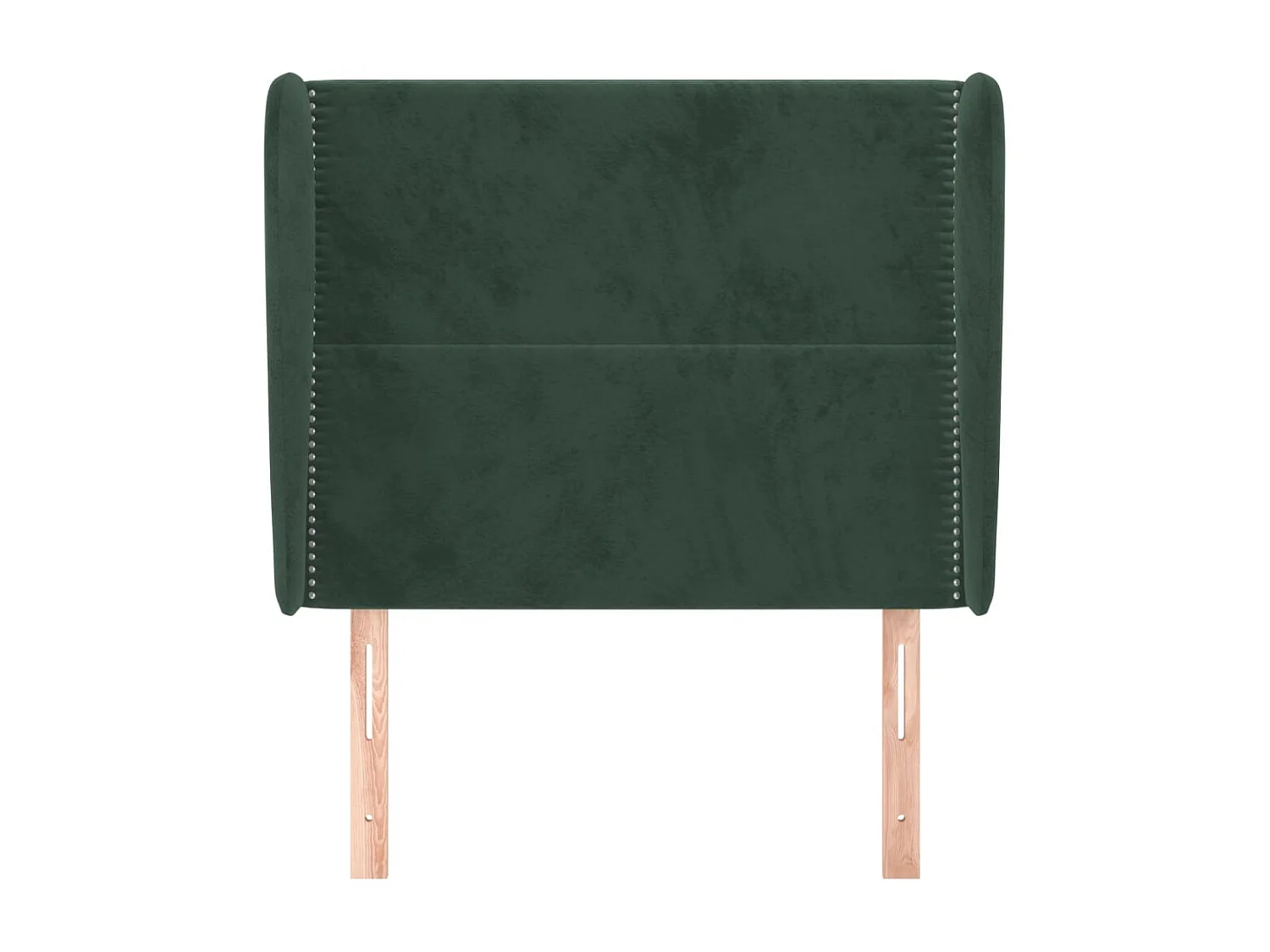 Tête de lit avec oreilles Vert foncé 103x23x118-128 Velours