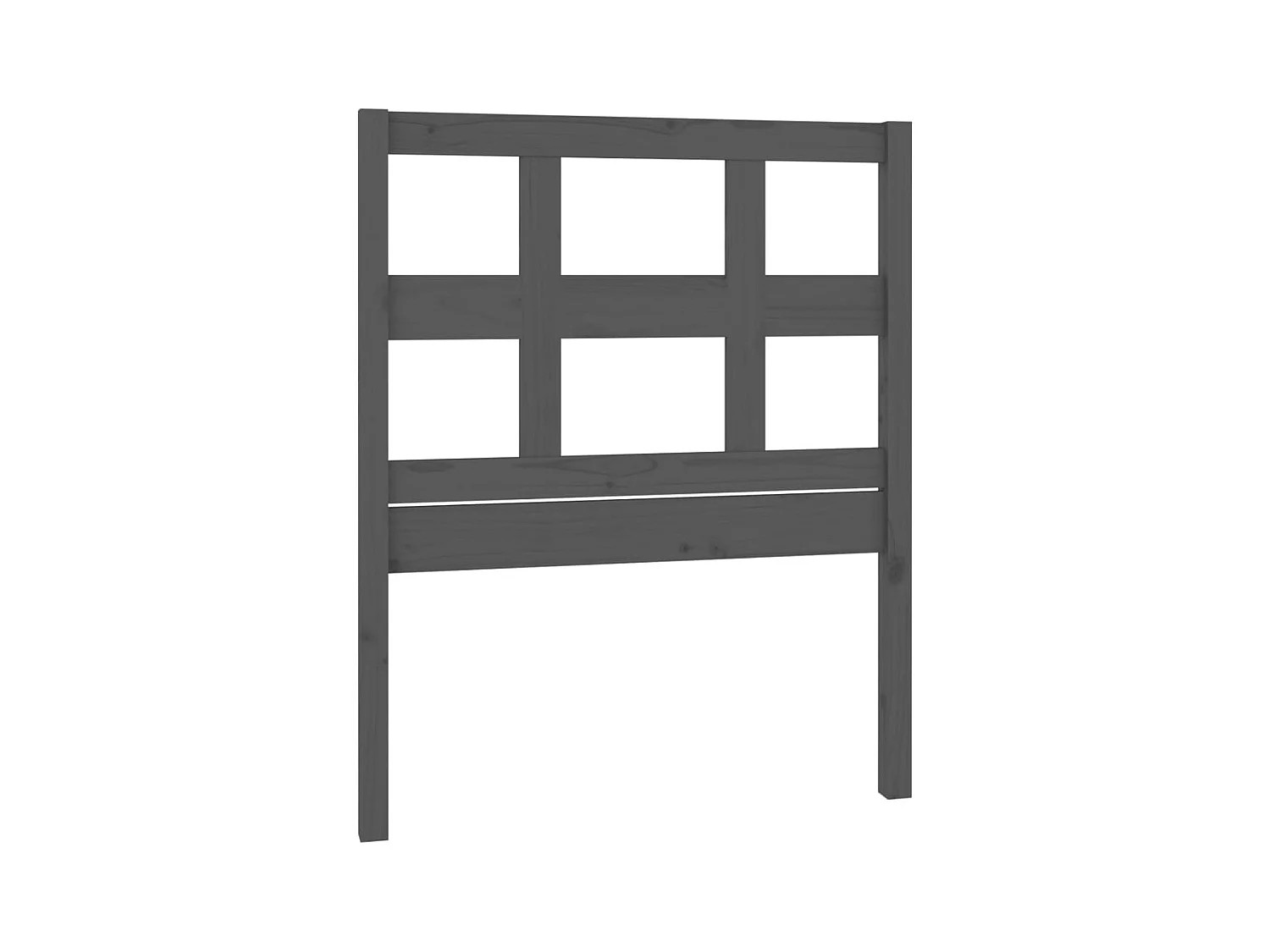 Tête de lit Gris 80,5x4x100 Bois massif de pin