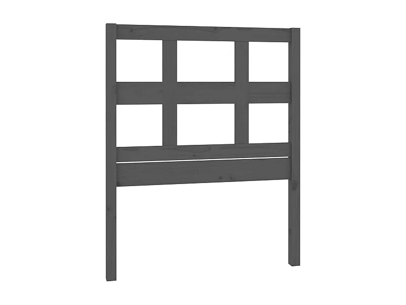 Tête de lit Gris 80,5x4x100 Bois massif de pin