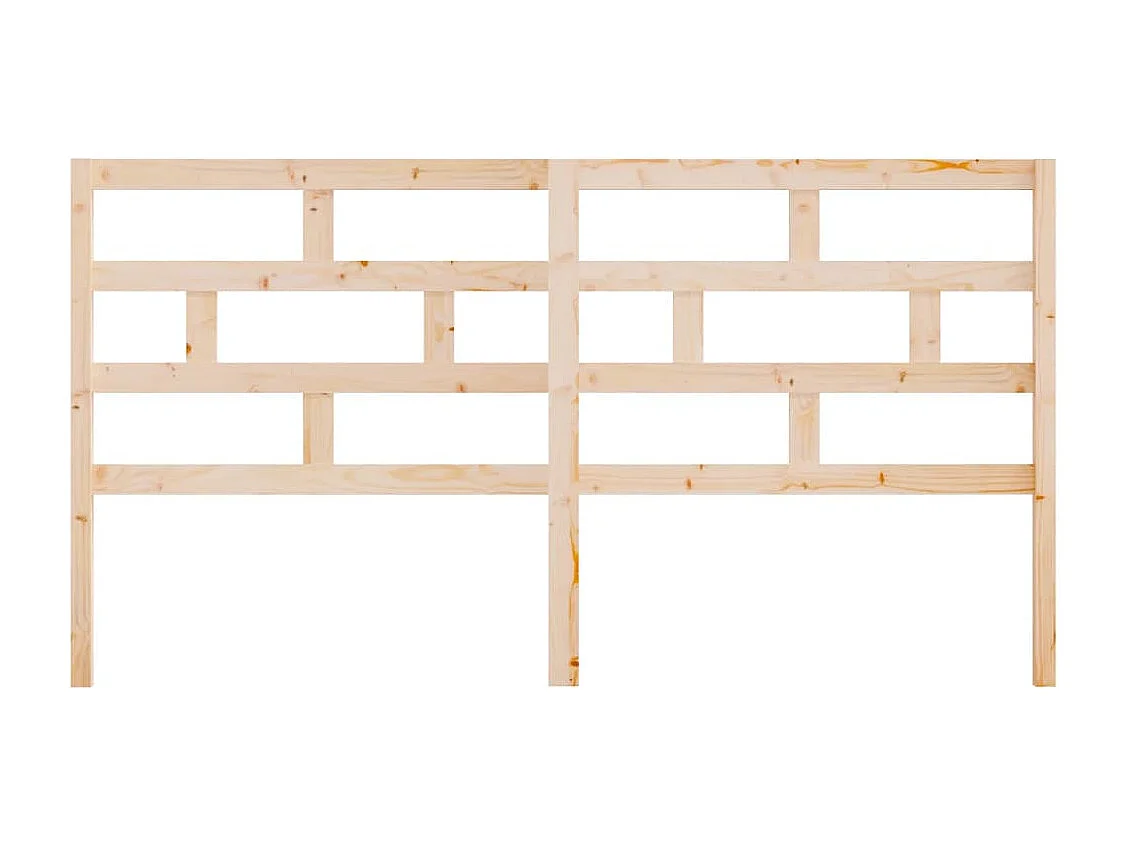 Tête de lit 206x4x100 Bois massif de pin 6