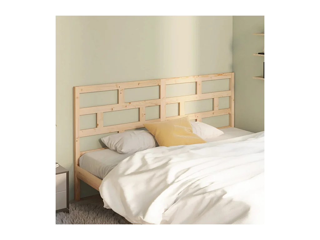 Tête de lit 206x4x100 Bois massif de pin 6